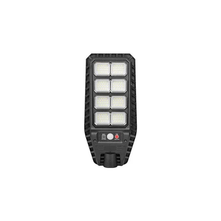 Lampa solară stradală COBA, 200W, senzor de mișcare, telecomandă, alb, 45.5x14.5cm