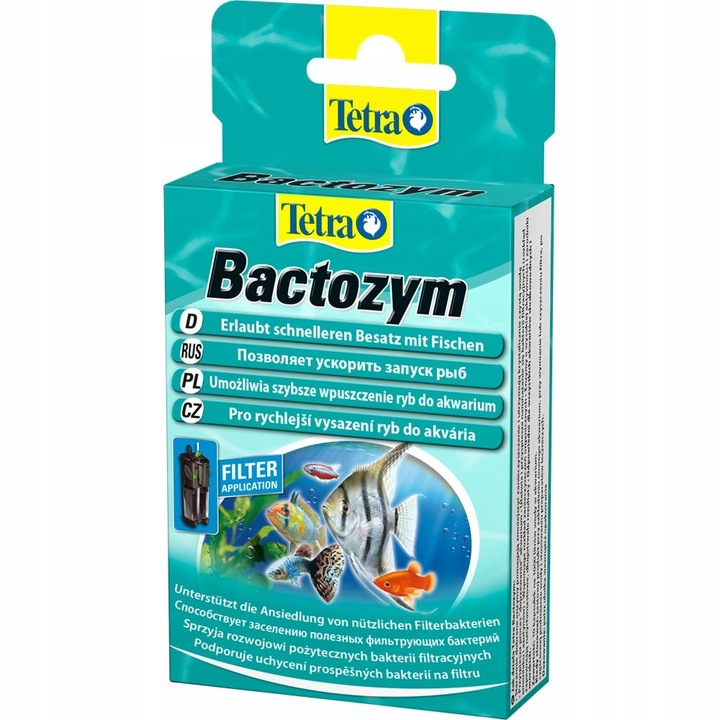 Starter bacterian pentru filtru Tetra Bactozym 10 buc