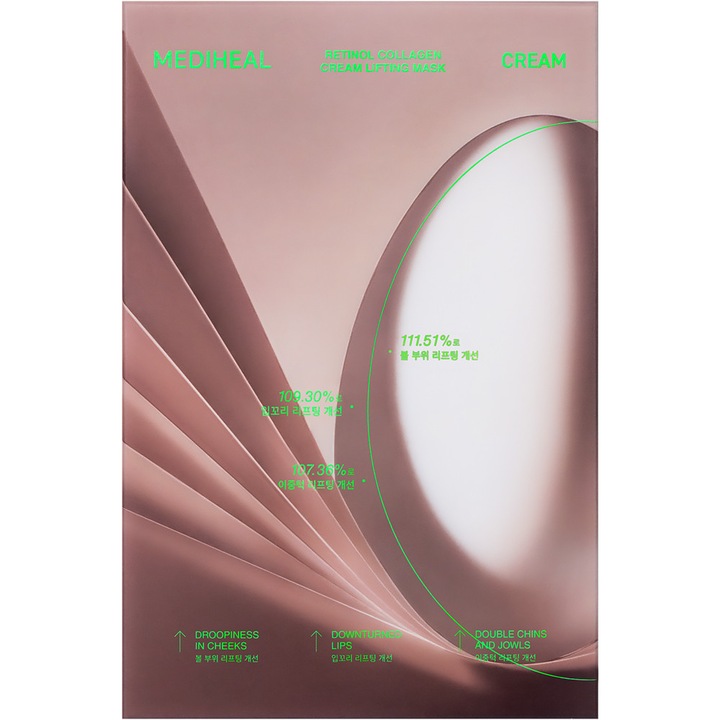 Masca de fata, MEDIHEAL, Retinol Collagen Cream Lifting, 30 ml