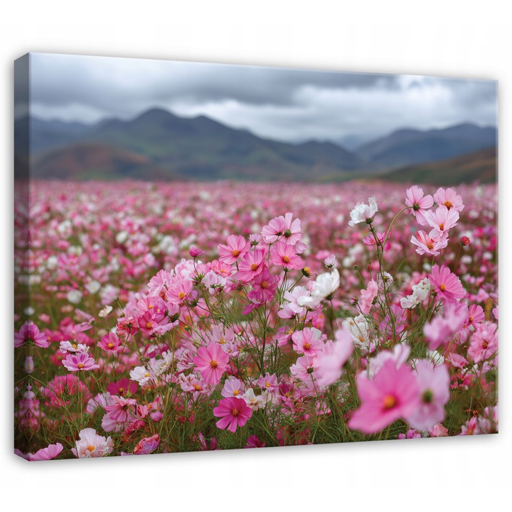 Канава картина, цветя, пейзаж, 60x40 см, картина, декоративна, всекидневна, кухня, картини за стена, PP16338O4