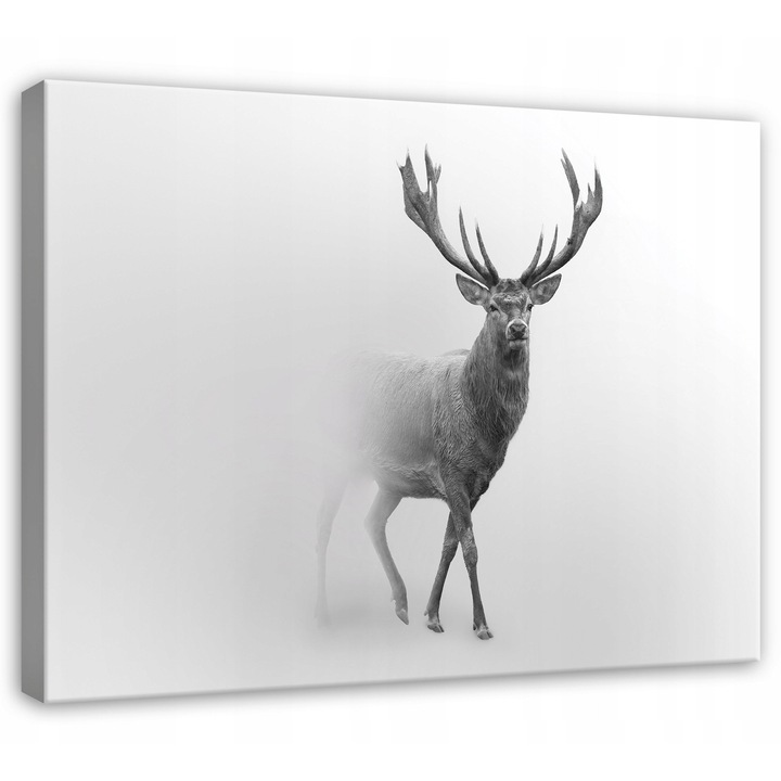 Канава картина, Елен, Животни, 60x40 см, Картина, Декорация, Всекидневна, Кухня, Картини за стена, PP14747O4