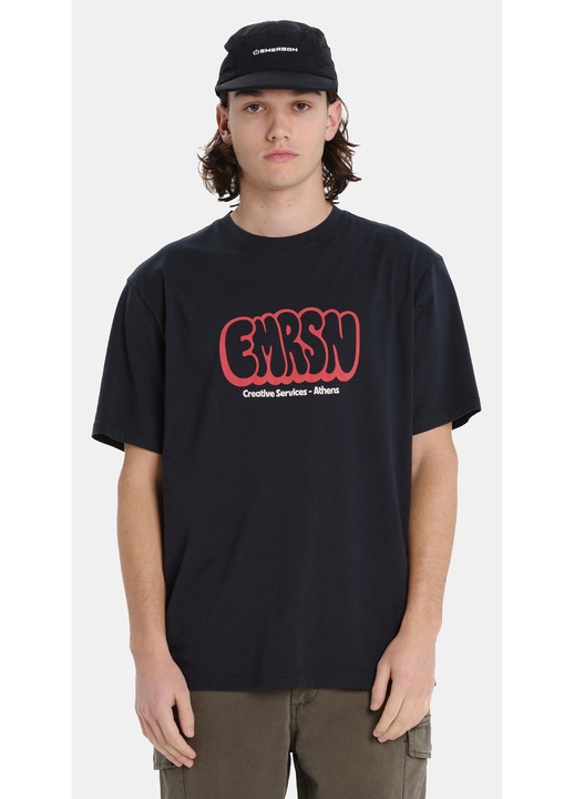 Tricou barbati Emerson, cu maneca scurta, culoare neagra