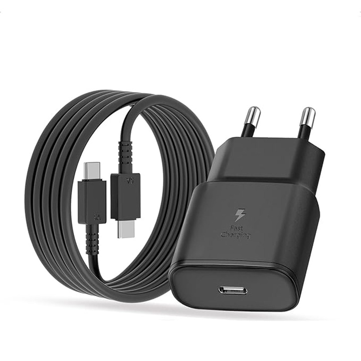 FooFoony 45W hálózati töltő, USB-C, gyors, fekete, kábellel