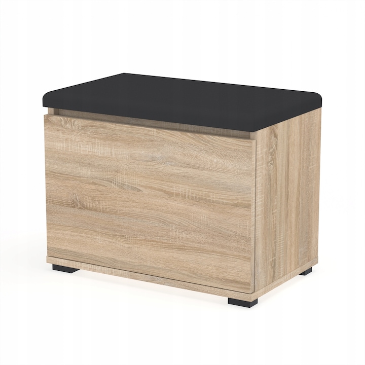 Dulap pantofi cu siedzisko si schowek, 60x30cm, Dab Sonoma, diverse culori disponibile