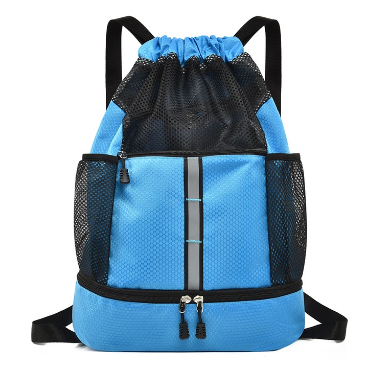 Rucsac sport UWOT, impermeabil, design ergonomic, albastru, 50x35x14 cm
