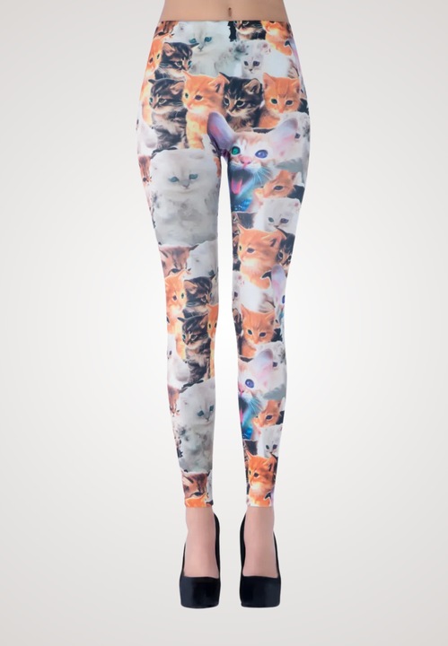 Colanti Penti Imprimeu Pisicute – Multicolor, comozi si jucausi