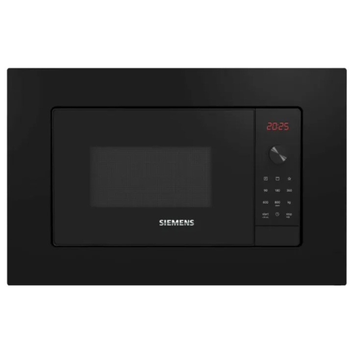 Cuptor cu microunde incorporabil SIEMENS BE623LMB3, Curatare hidrolitica, Grill, Programe presetate cookControl 8, QuickStart, 20 L