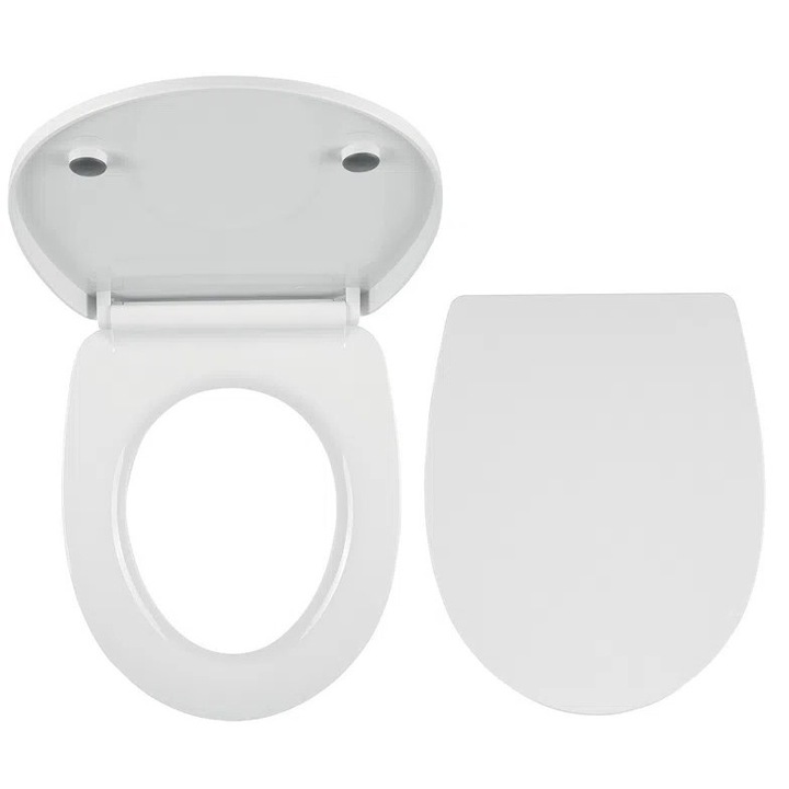 Capac WC Ferro, duroplast, soft-close, 440x369mm