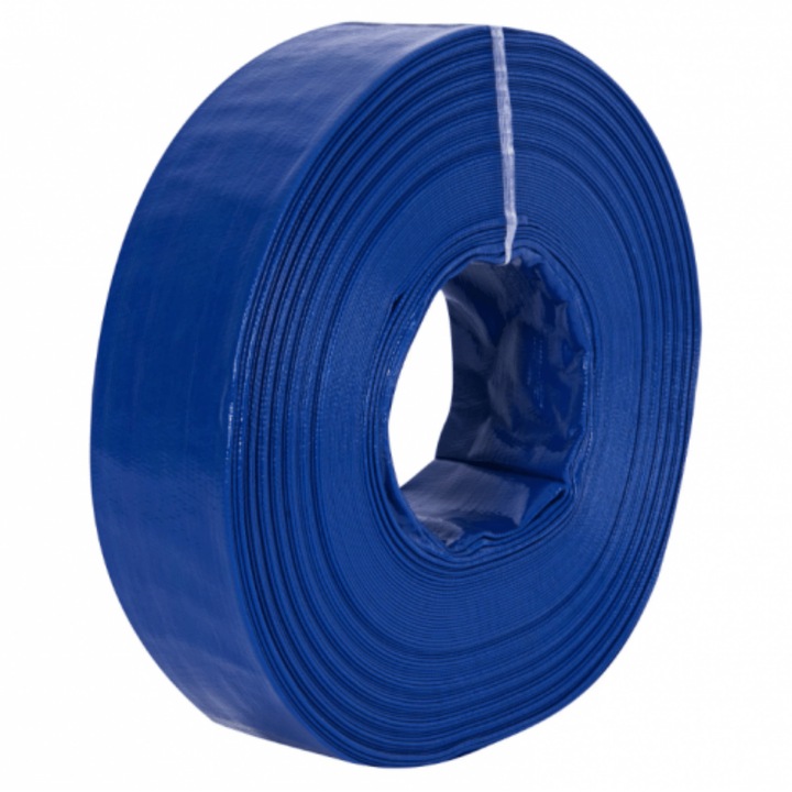 Плосък маркуч 2 цола, PVC, 50 м, устойчив, гъвкав