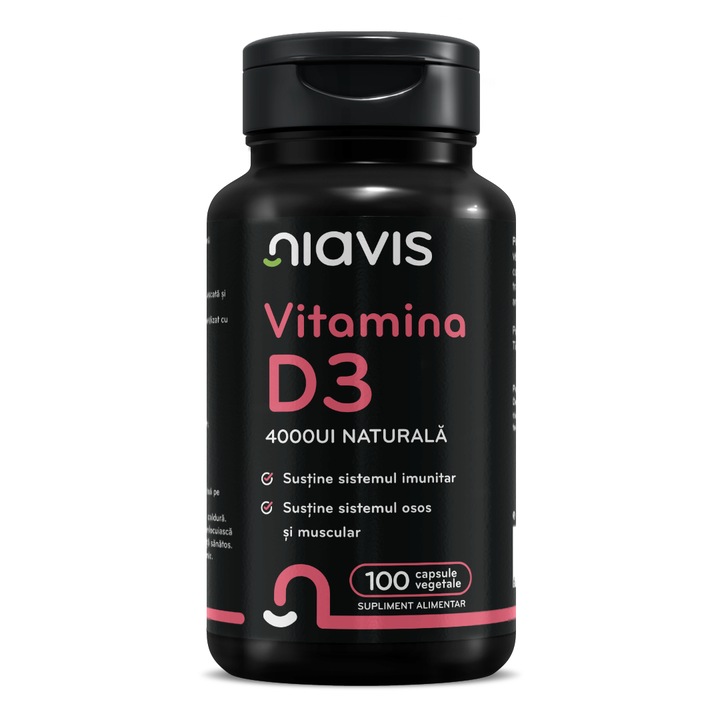 Vitamina D3 Naturala 4000UI 100cps vegetale NIAVIS