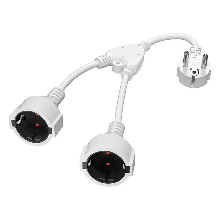 Priza, Cablu de alimentare, Alb, 31.5mm²