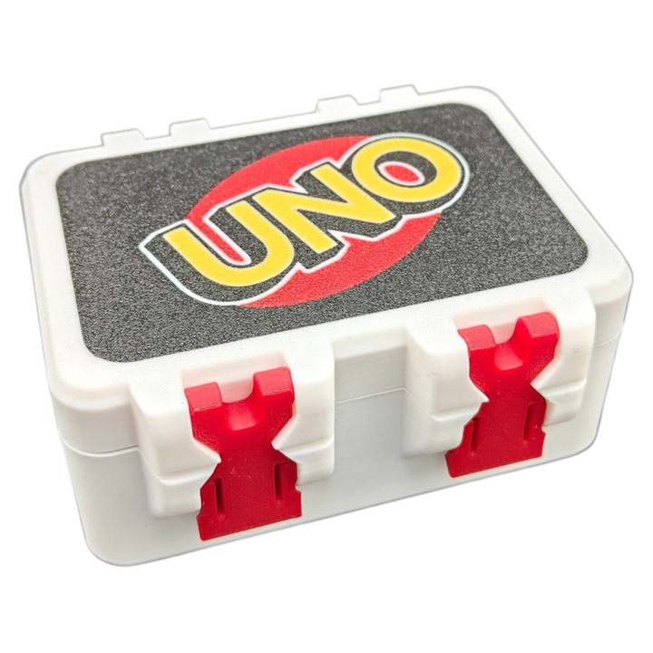 Cutie pentru cartonase UNO, alb, 10.2 x 8.7 cm