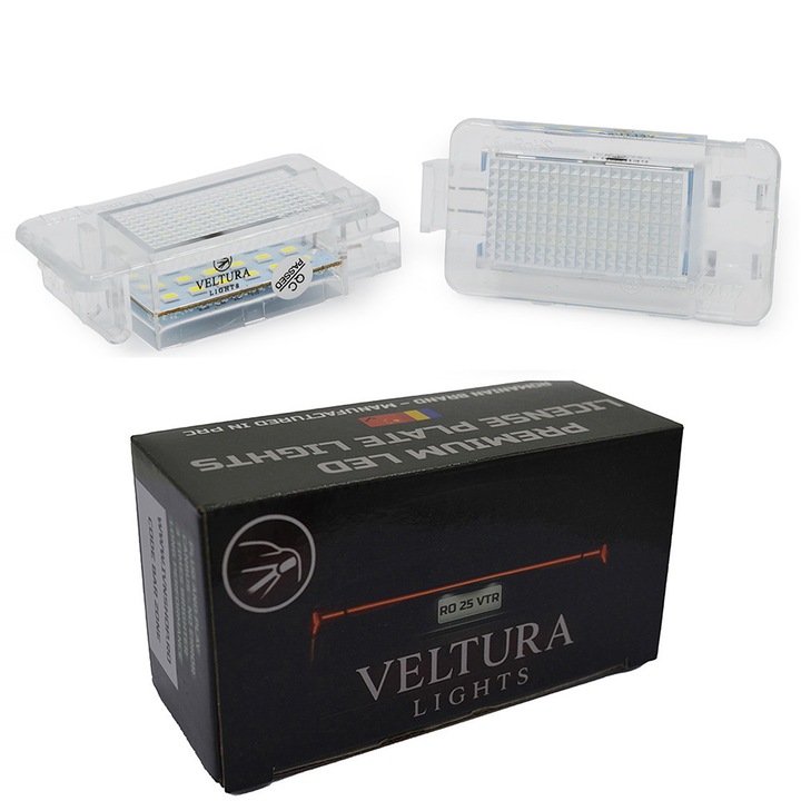 Set 2 Lampi LED Veltura pentru Interior, Portbagaj Veltura – Dedicate Volvo XC90 V70 V50 S60 S80 S40 C30 XC70 C70