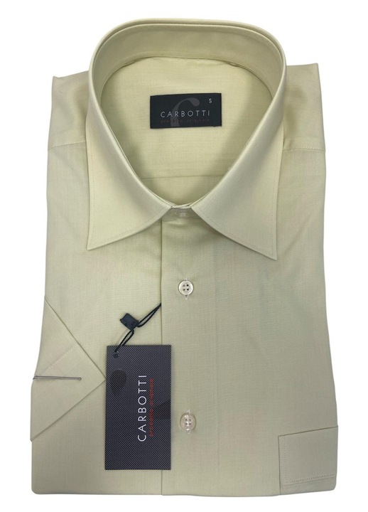 Férfi olívazöld ing, hosszú ujjú, pamut-poliészter, S-es méret