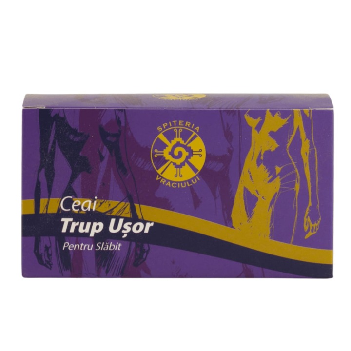 Ceai Trup Usor pentru Slabit Rapid, Detox si Arderea Grasimilor, Ceai Dietetic Diuretic pentru Scadere in Greutate, 20 Plicuri