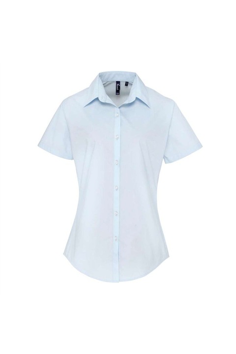 Camasa dama poplin Supreme, maneca scurta, Premier - PR309, Blue light