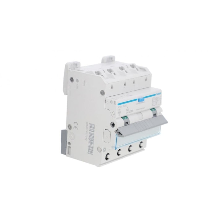 Intrerupator diferential HAGER POLSKA, RCBO 4P, 16A, 6kA, 0,03A, 80x75x68mm