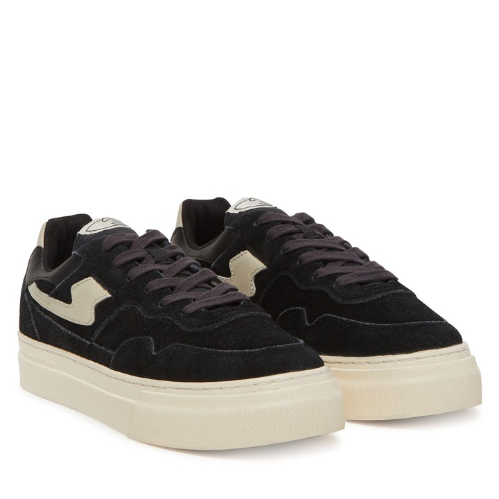 Дамски кецове, S.W.C Stepney Workers Club, естествена кожа, черен