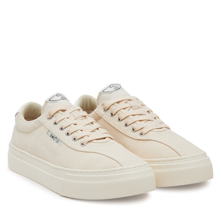 Unisex tornacipő, S.W.C Stepney Workers Club, textil anyag, bézs