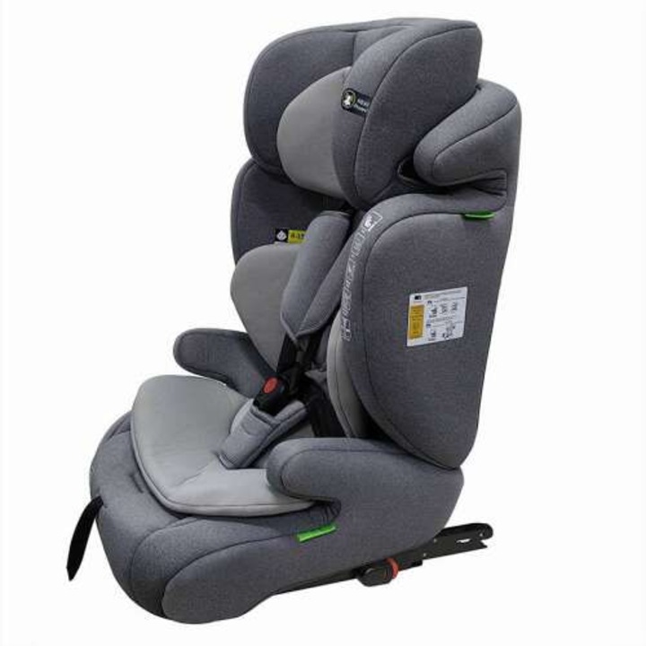 Scaun de siguranta pentru copii Pepita 2in1 ISOFIX I-Size 76-150cm - gri