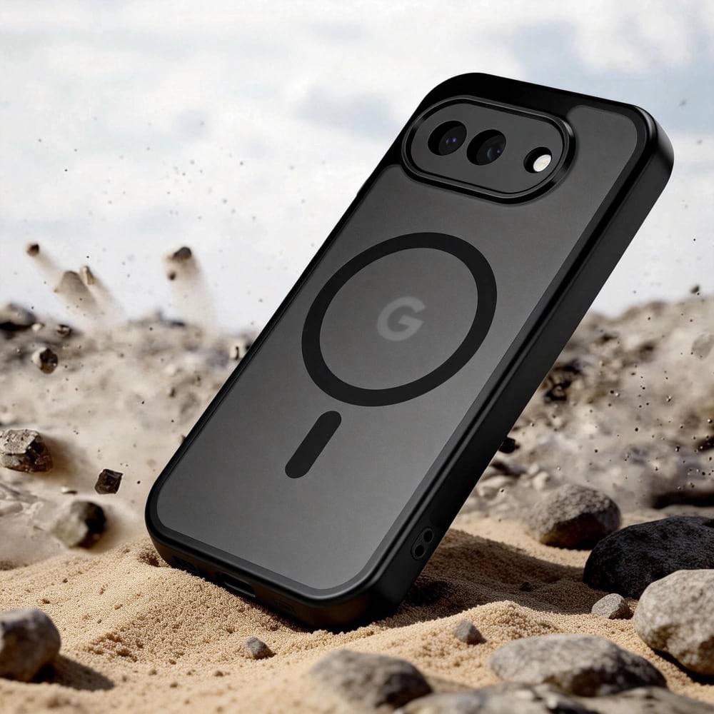 Husa premium pentru Google Pixel 10a CareFree Defender, protectie superioara, design slim, negru mat