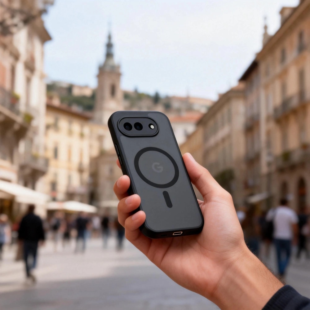Husa premium pentru Google Pixel 10a CareFree Defender, protectie superioara, design slim, negru mat