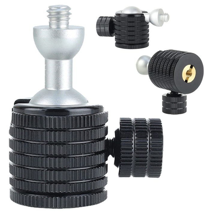 Trepied Megara KULOWA 360, aluminiu, 45 mm, neagră