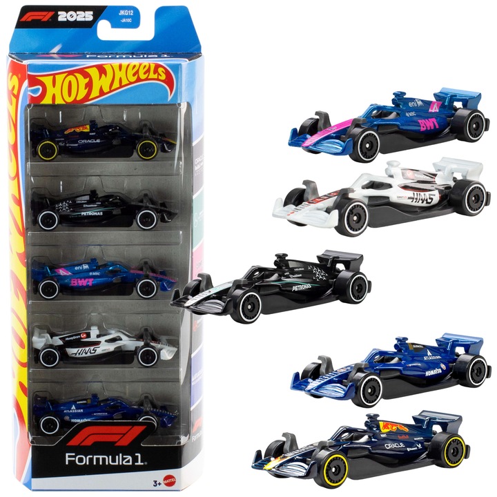 Hot Wheels Formula 1 szett 5 db 1:64 méretarányú kisautóval