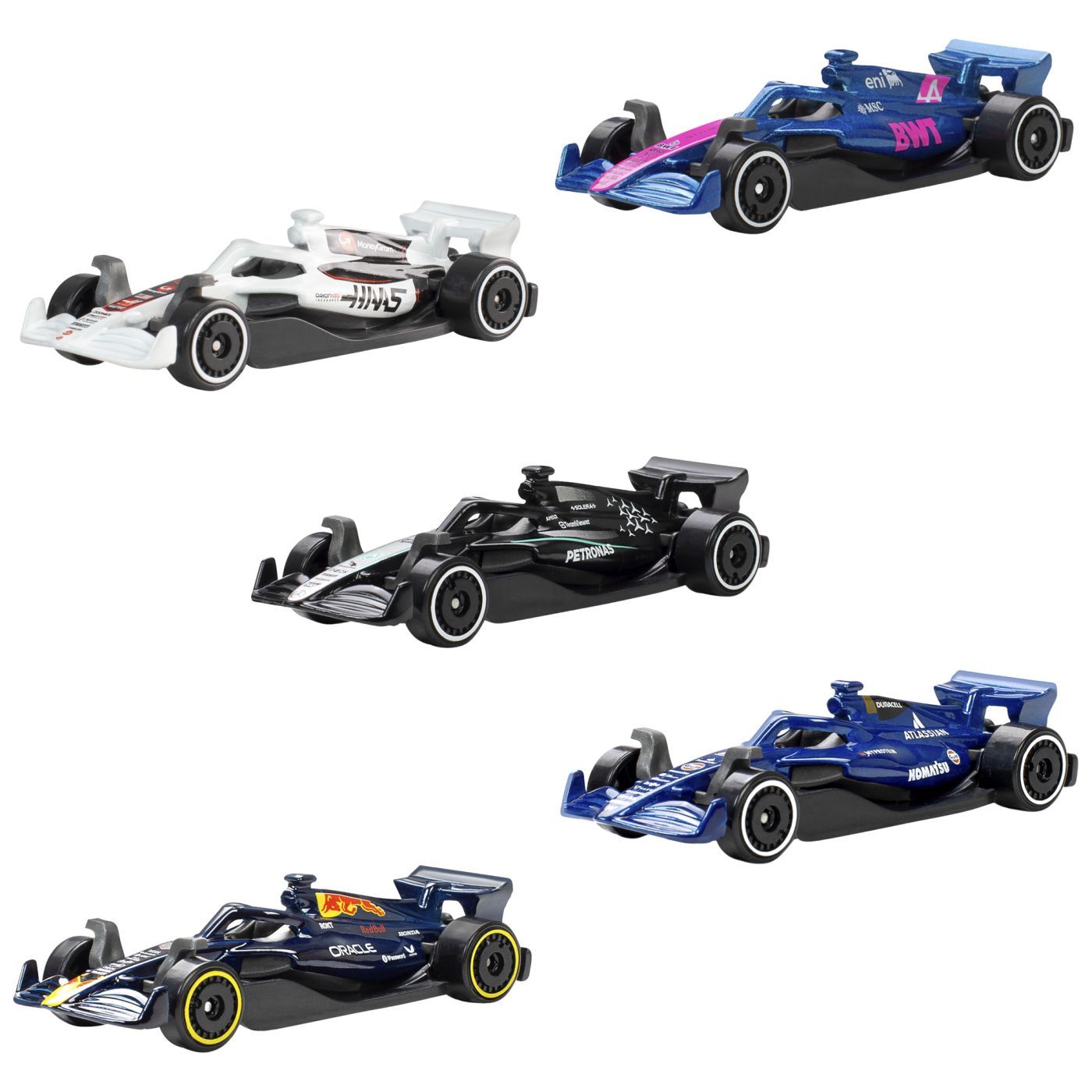 Set 5 masinute Hot Wheels, Formula 1 2025, 1:64 - eMAG.ro