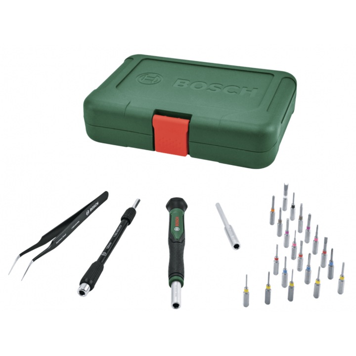 BOSCH Set surubelnite de precizie cu biti, 24 de piese
