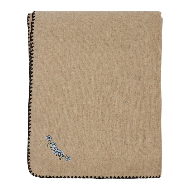 Patura, Cozy Blankets, 50% lana, bej, 140x205cm