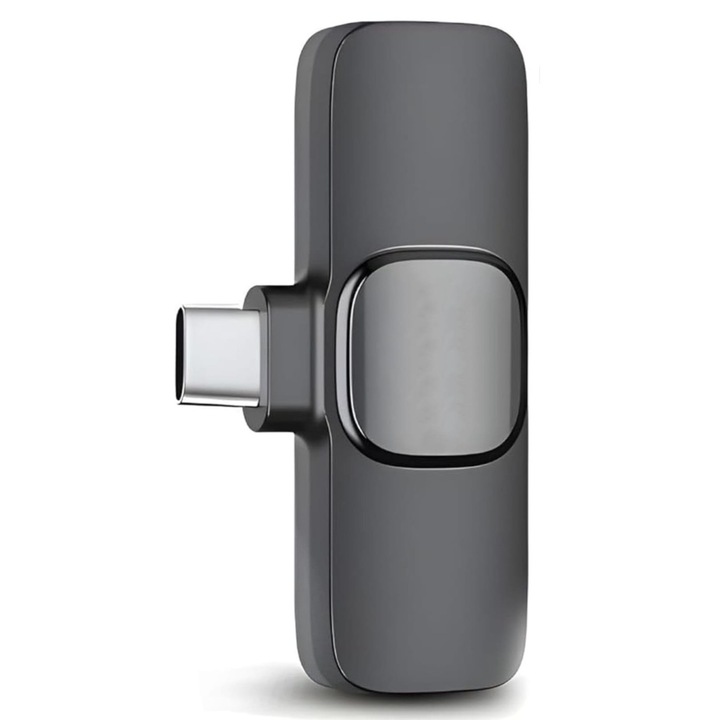 Microfon Lavaliera CGN, wireless, reducere zgomot, USB-C, portabil
