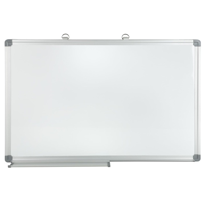 Tablica de conferinta Idena EBPP2400, 60x40cm, cu rama din aluminiu si tava pentru markere