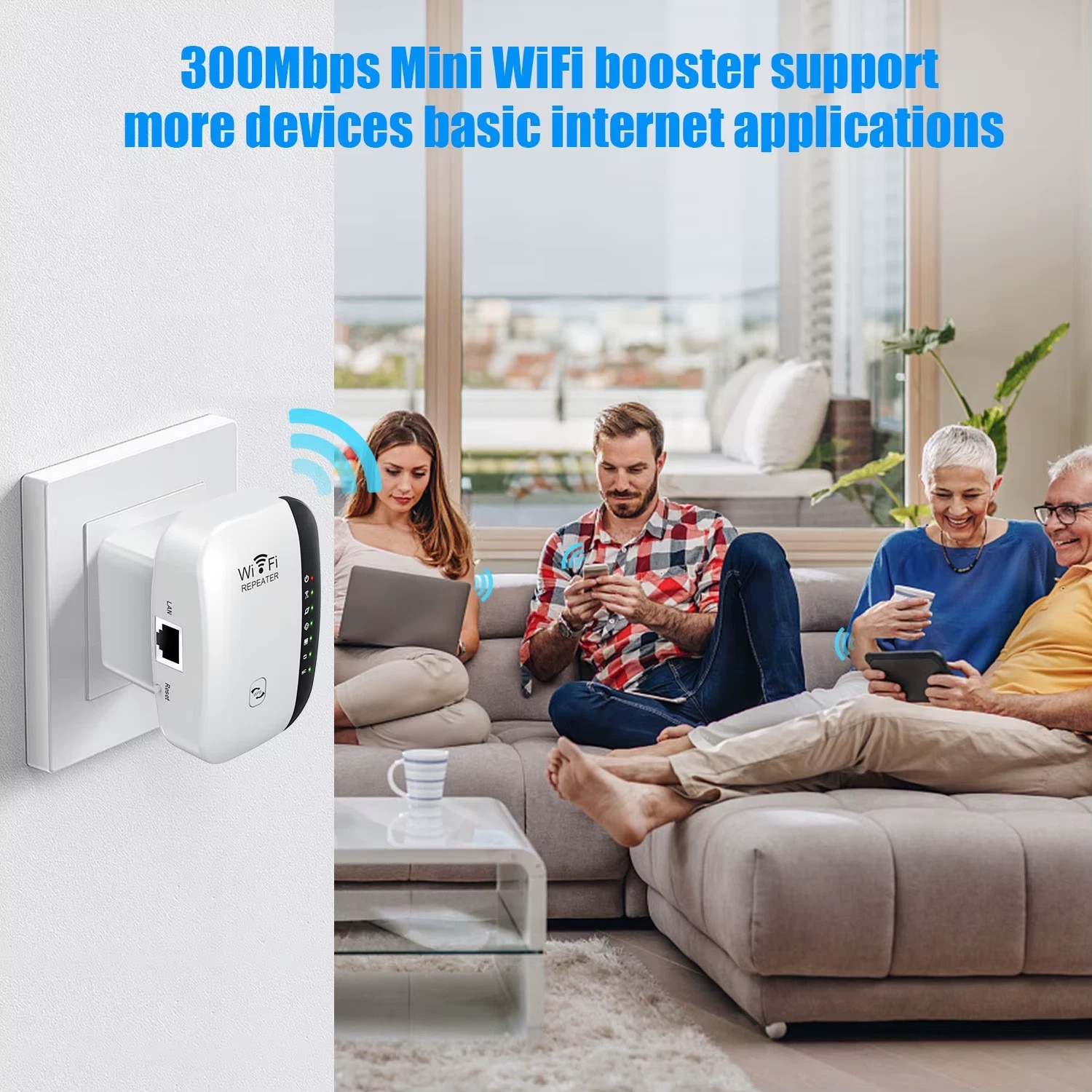 Amplificator De Semnal WiFi, SDLOGAL, Repetitor WiFi Transmisie 300Mbps ...