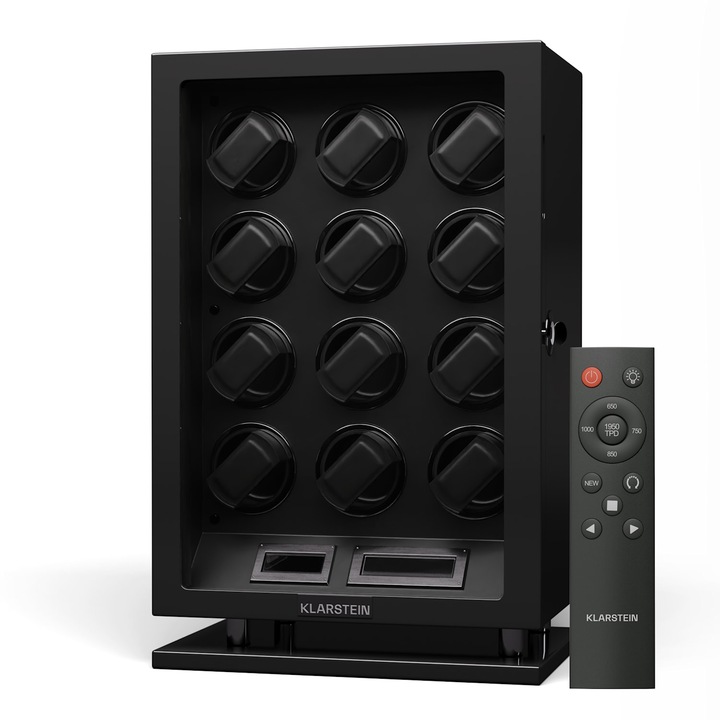 Klarstein, Verdon 12, Dispozitiv De Intors Ceasuri, Pentru 12 Ceasuri, 3 Moduri, 5 Viteze, Led, Telecomanda