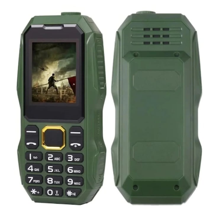 Telefon Militar Rezistent Promagg, Baterie 13000 mAh, Dual SIM, Ecran Color, Robust