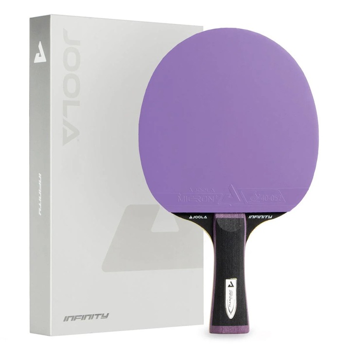Paleta tenis de masă Joola White Infinity Carbon, alb, carbon 3K, tehnologie VIBRO CONTROL