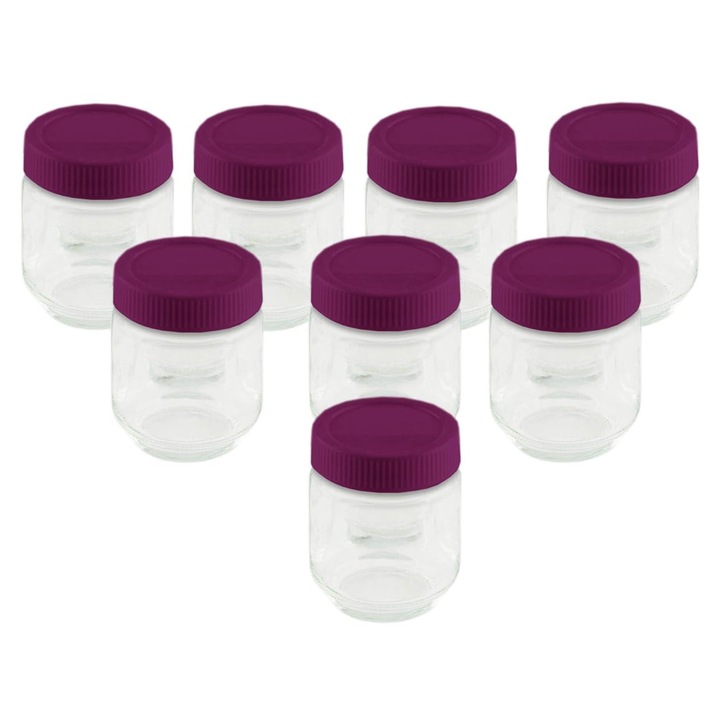 Little Balance 8539 Iaurt, sticla, 190 mililitri, recipient transparent, capac prune