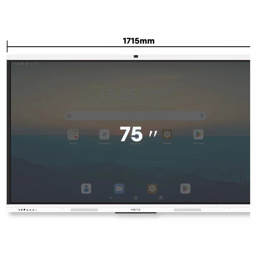 TV Smart Metzeler 75SG1 75" 4K UHD IPS, 16GB RAM, 256GB ROM, negru