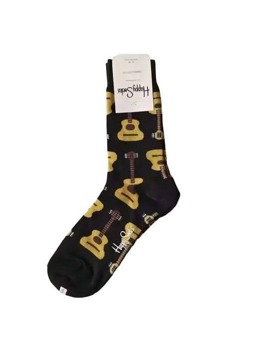 Sosete barbati Happy Socks, Negru, 41-46, material respirabil, confortabile