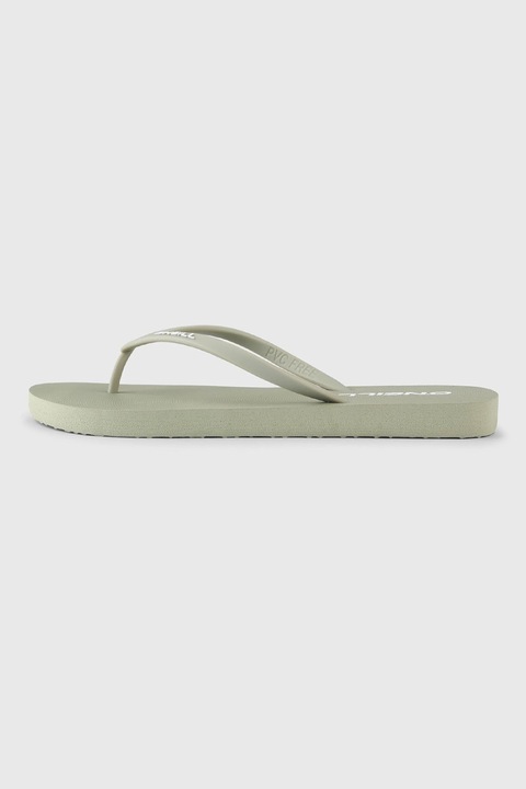 O'Neill, Papuci flip-flop cu logo in relief, Verde feriga, 38