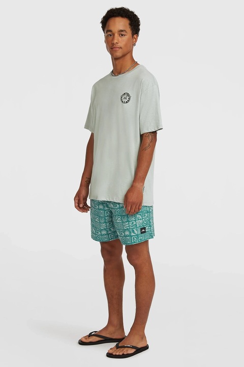 O'Neill, Pantaloni scurti de baaie cu model tropical, Verde persan, S