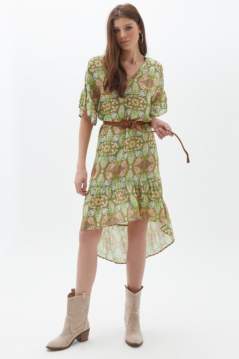 OXXO, Rochie lejera cu model, Verde deschis