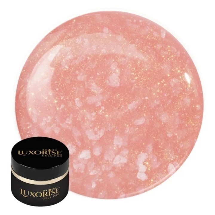 Gel UV Constructie Unghii RevoFlex Blooming Grace LUXORISE 15ml, Rosewood Kiss