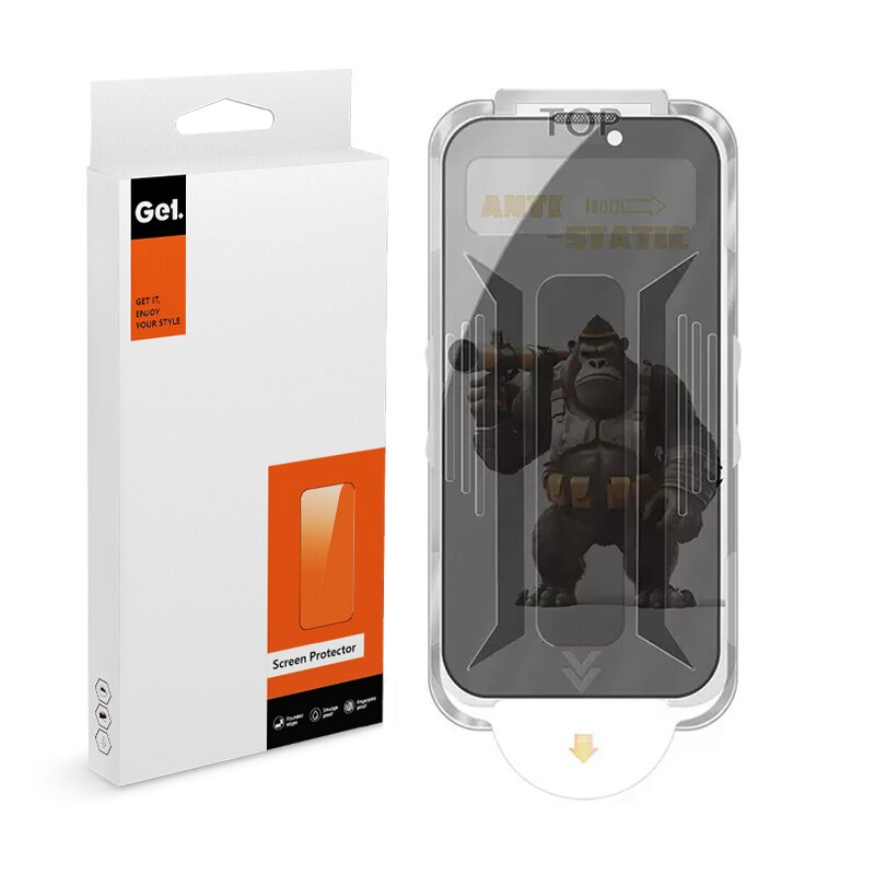 Folie Privacy 360° Anti-Spy pentru iPhone 17 Pro – cu Kit de Instalare Usoara – Protectie Completa si Confidentialitate Maxima