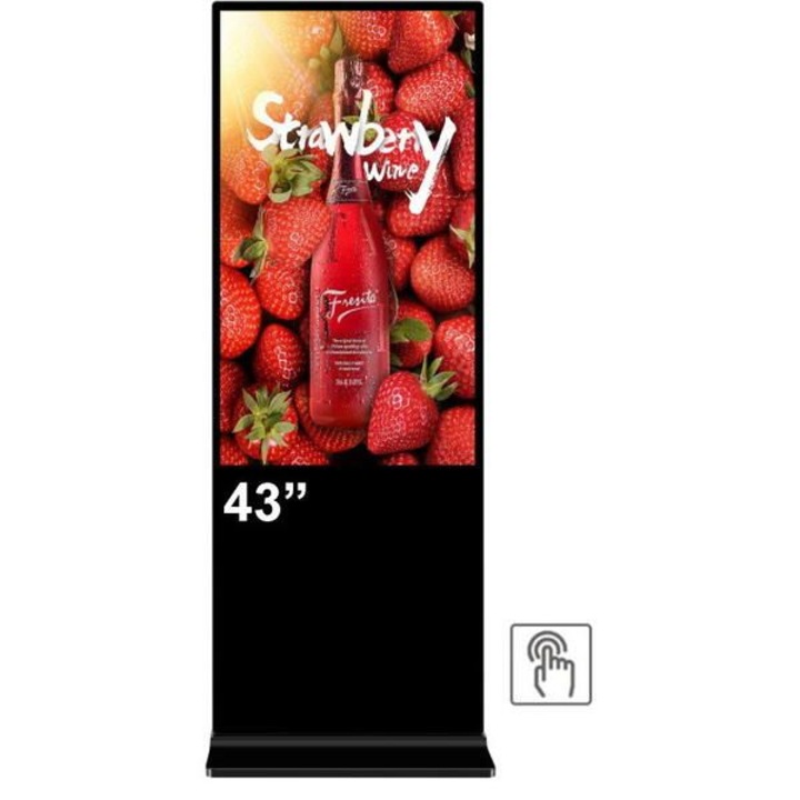 Totem de interior EVOBOARD 43 cu IR touch 4K, Android 11