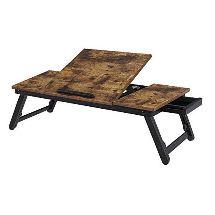 Masuta pentru laptop, Santo Living, Maro Rustic, LLD110B01, 71 x 35 x 23 cm