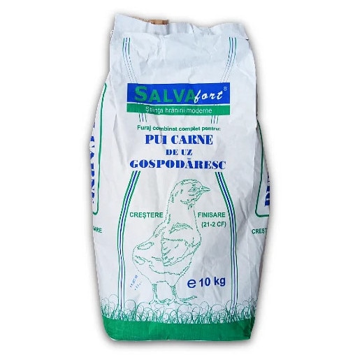 Furaj pui de carne, boboci gasca si rata 21-2 CF, granulat, Salvafort ...