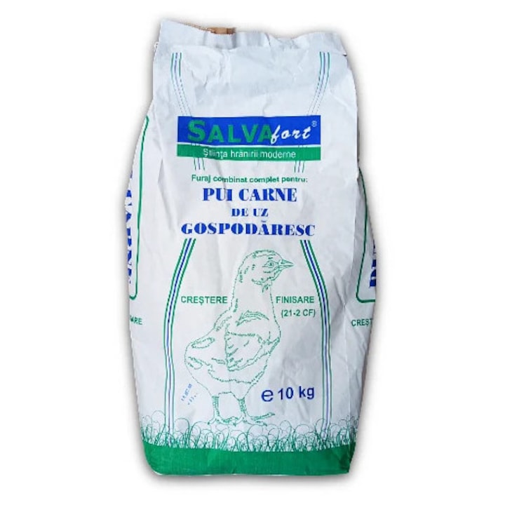 Furaj pui de carne, boboci gasca si rata 21-2 CF, granulat, Salvafort, 10 kg