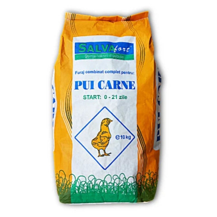 Furaj pui de carne sub 21 de zile 21-1 S, brizurat, Salvafort, 10 kg